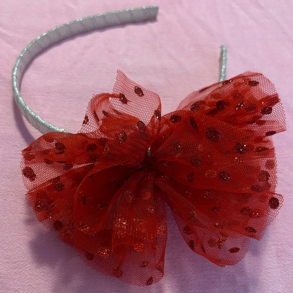 Polka Dot Bow Headband